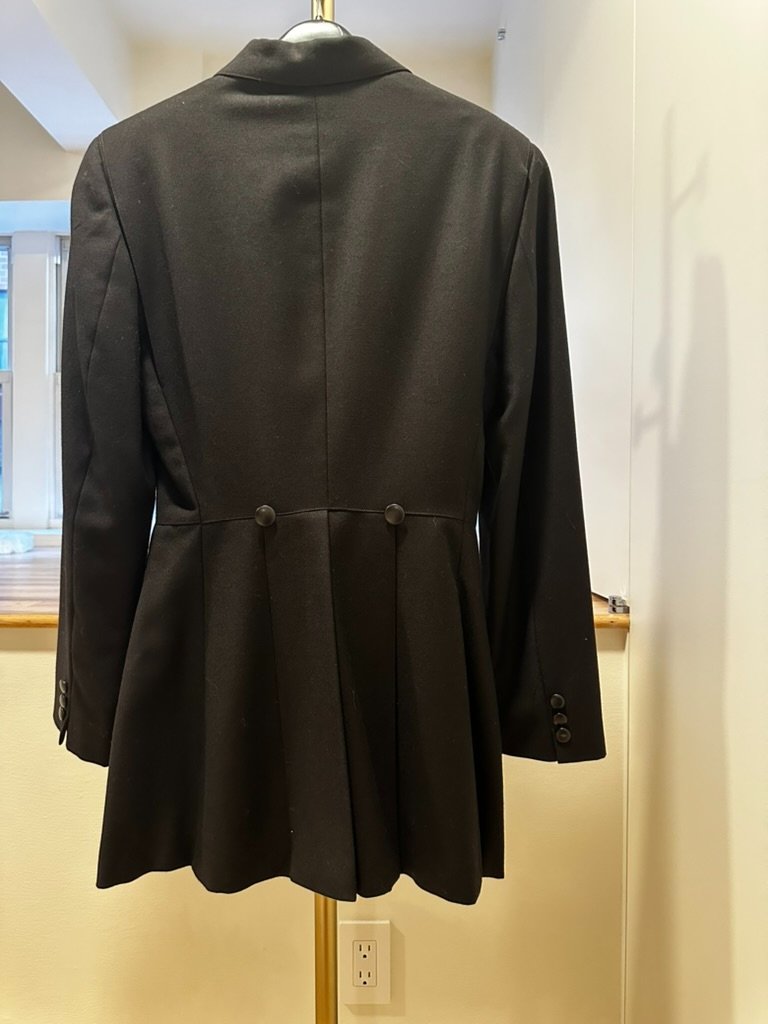 Black Wool Blazer - Dressage / Equestrian / Hunting Jacket